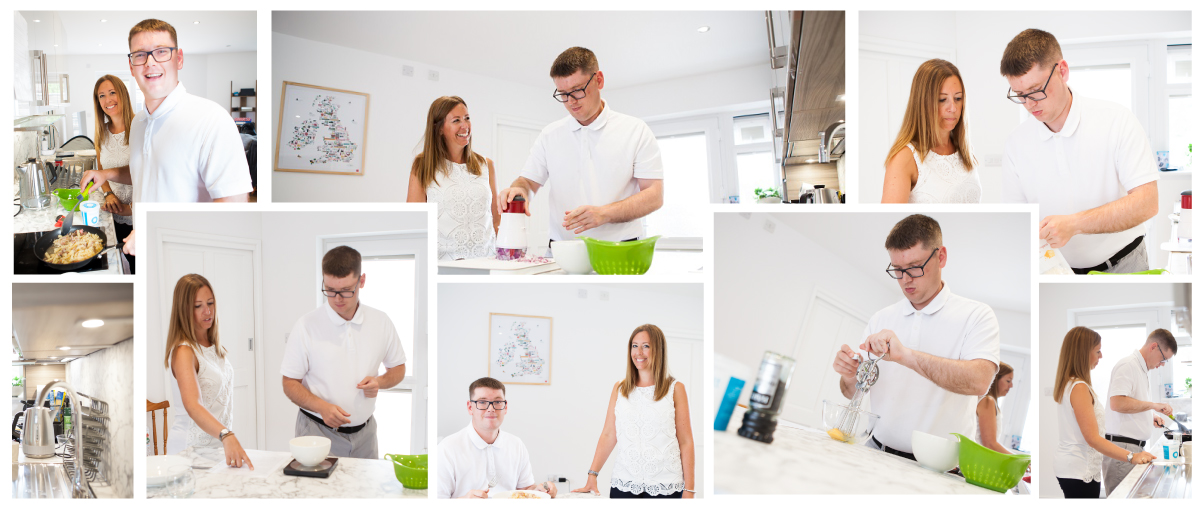 Montage of Chris cooking in the kitchen as he goes through brain injury rehabilitation