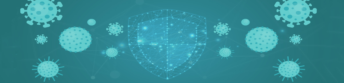Virus illustration banner